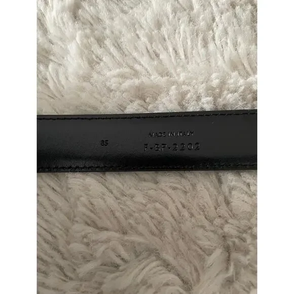 Authentic Black Celine Belt with Gold Buckle - Picture 4 of 7